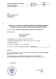 Nachweis Steuerschuld-Leistungsempf. Bauleistung [PDF]